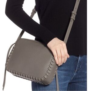 All Saints Kepi Camera Bag Leather Grey/Taupe